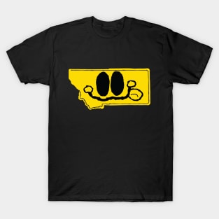 Montana Happy Face with tongue sticking out T-Shirt